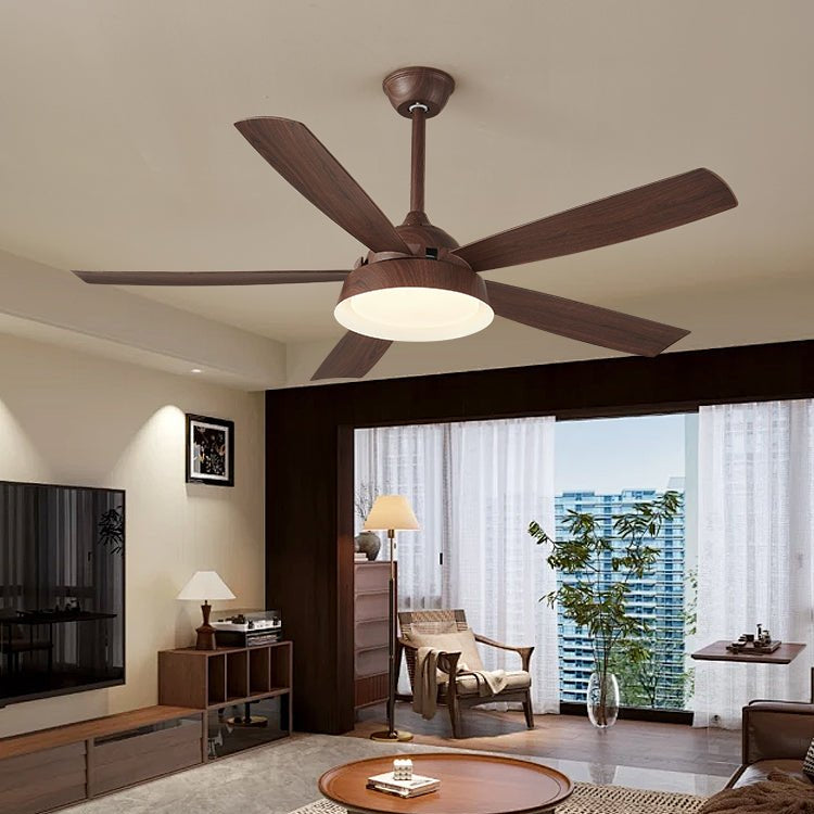 Ventilateur de plafond effet bois 142cm - Silencieux & Économe en énergie | Sansoti