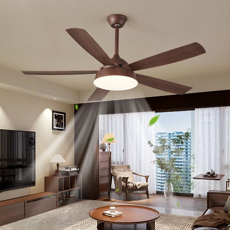 Ventilateur de plafond effet bois 142cm - Silencieux & Économe en énergie | Sansoti