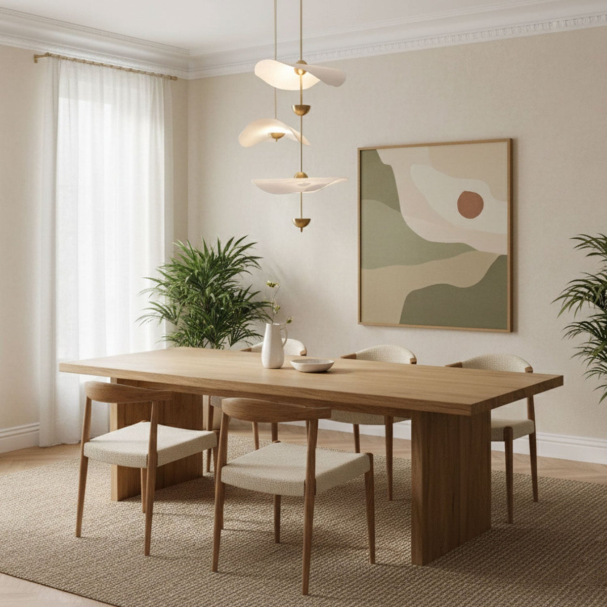 Doppelte Biscuit Hängeleuchte Weiß Gold Rund Opalweiß Acrylschirm Design Beleuchtung Dekorativ für Wohnzimmer Essbereich Schlafzimmer Modern Skandinavisches Interieur | Sansoti