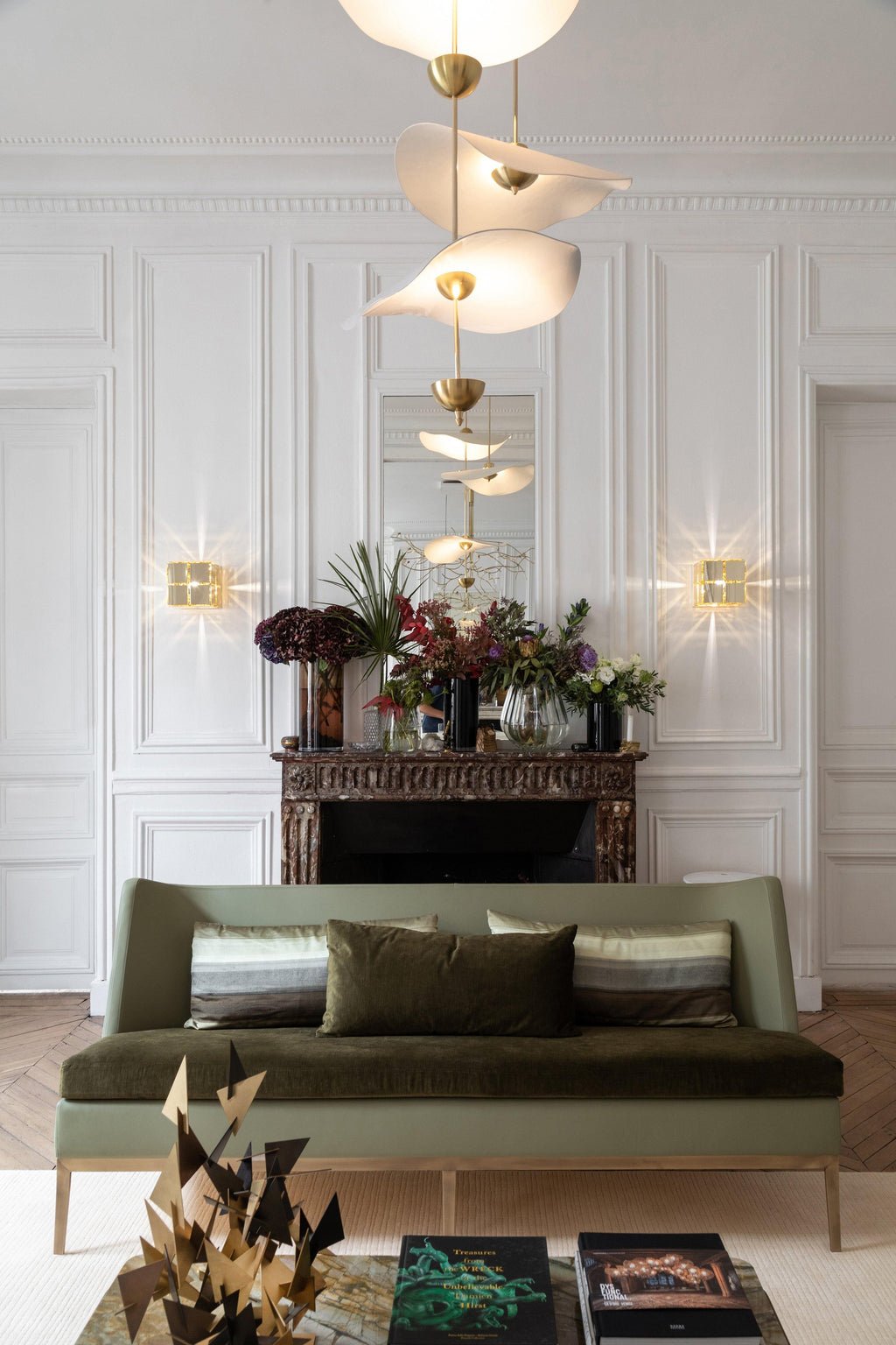 Doppelte Biscuit Hängeleuchte Weiß Gold Rund Opalweiß Acrylschirm Design Beleuchtung Dekorativ für Wohnzimmer Essbereich Schlafzimmer Modern Skandinavisches Interieur | Sansoti