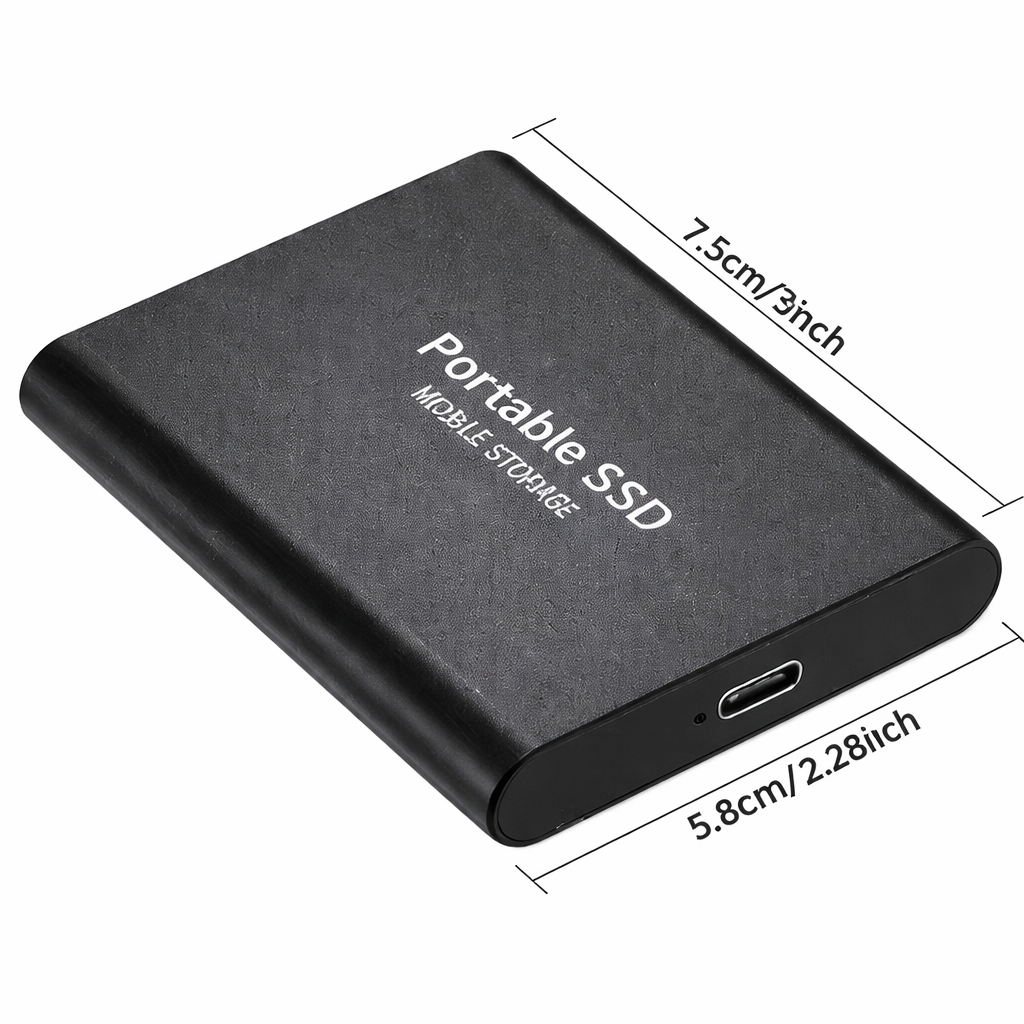 Portable SSD 512GB USB-C External Data Storage with Fast Transfer | Sansoti