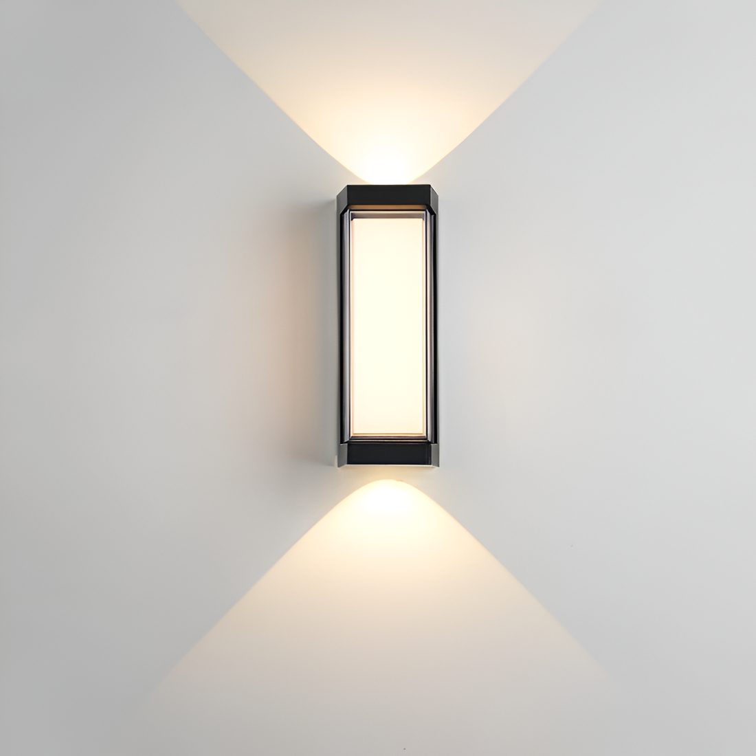 Lámpara exterior LED up down IP65 impermeable negra blanca para fachada 10W | Sansoti
