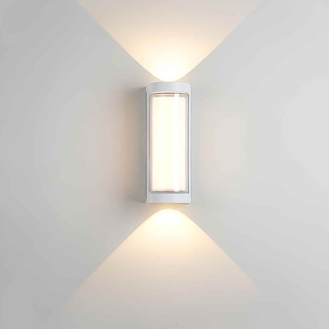 Lámpara exterior LED up down IP65 impermeable negra blanca para fachada 10W | Sansoti