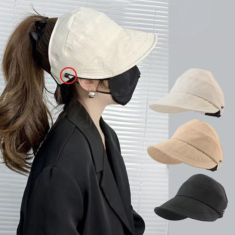 Foldable sun hat with UV protection UPF 50+ and adjustable chin strap | Breathable Panama hat for garden, hiking and beach | Sansoti