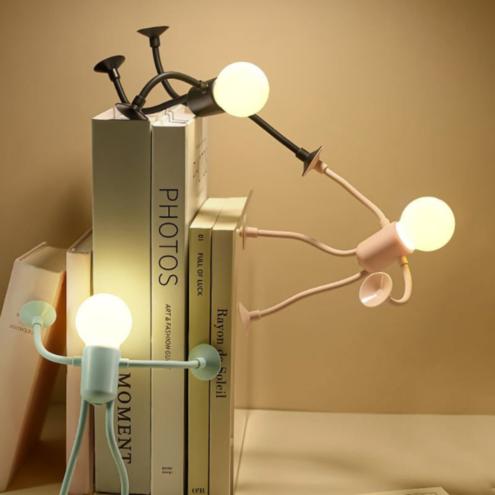 Adjustable LED Table Lamp Black White Blue Beige with Flexible Arms Ambient Light for Living Room Bedroom Office Desk Modern Design Energy Saving Warm Light Dimmable Decorative Kids Room Night Light Reading Lamp | Sansoti
