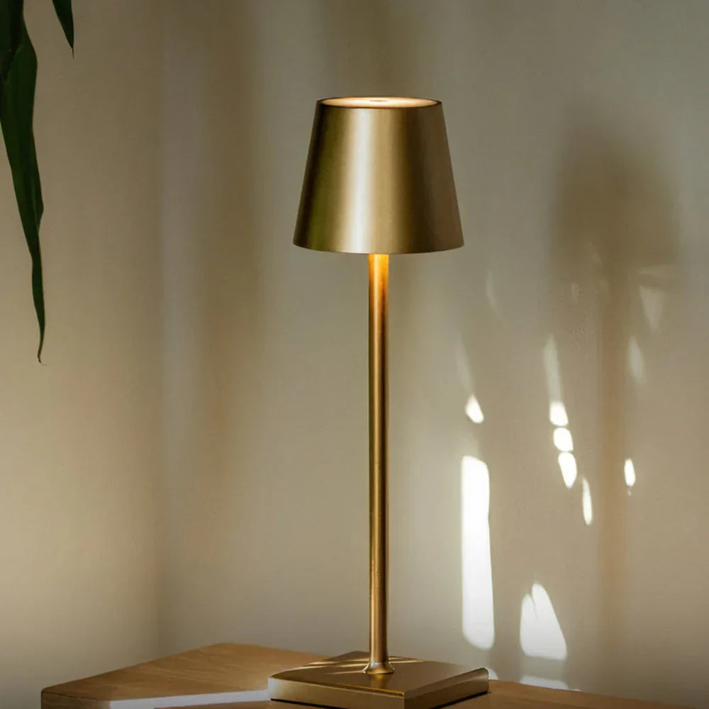 Wireless Rechargeable Table Lamp Touch Control IP65 Waterproof Dimmable Warm Cool White Light Indoor Outdoor | Sansoti