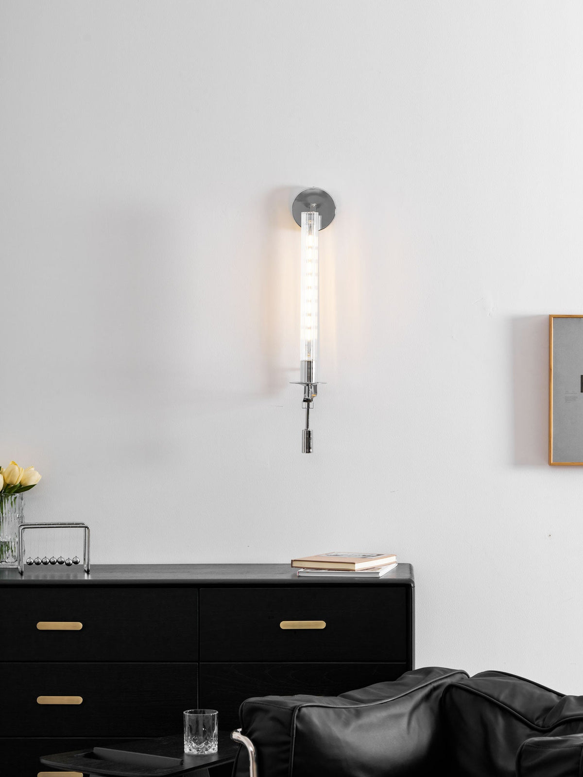Klassieke Messing Wandlamp met Geribbeld Glas – 1940s Franse Stijl Cilinderlamp voor Gang Woonkamer Slaapkamer – E26 E27 Fitting – Enkel en Dubbel Lichtpunt | Sansoti