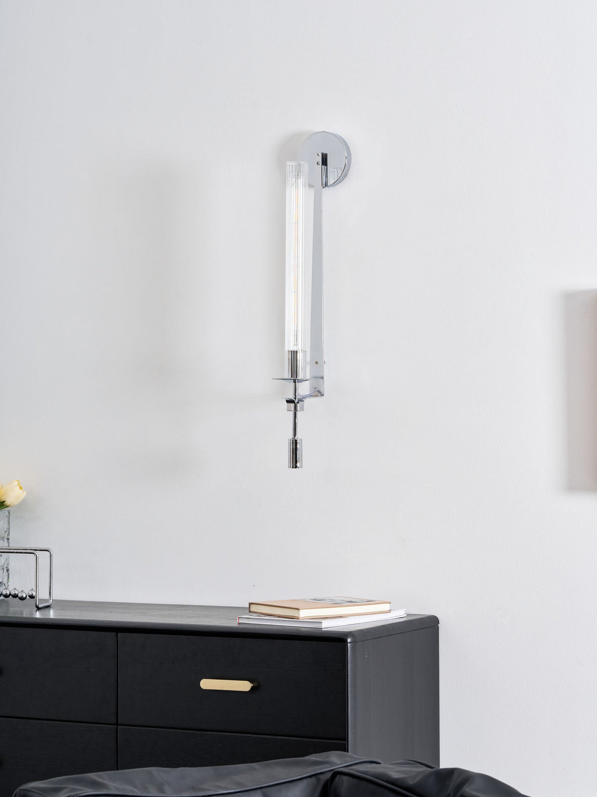 Klassieke Messing Wandlamp met Geribbeld Glas – 1940s Franse Stijl Cilinderlamp voor Gang Woonkamer Slaapkamer – E26 E27 Fitting – Enkel en Dubbel Lichtpunt | Sansoti