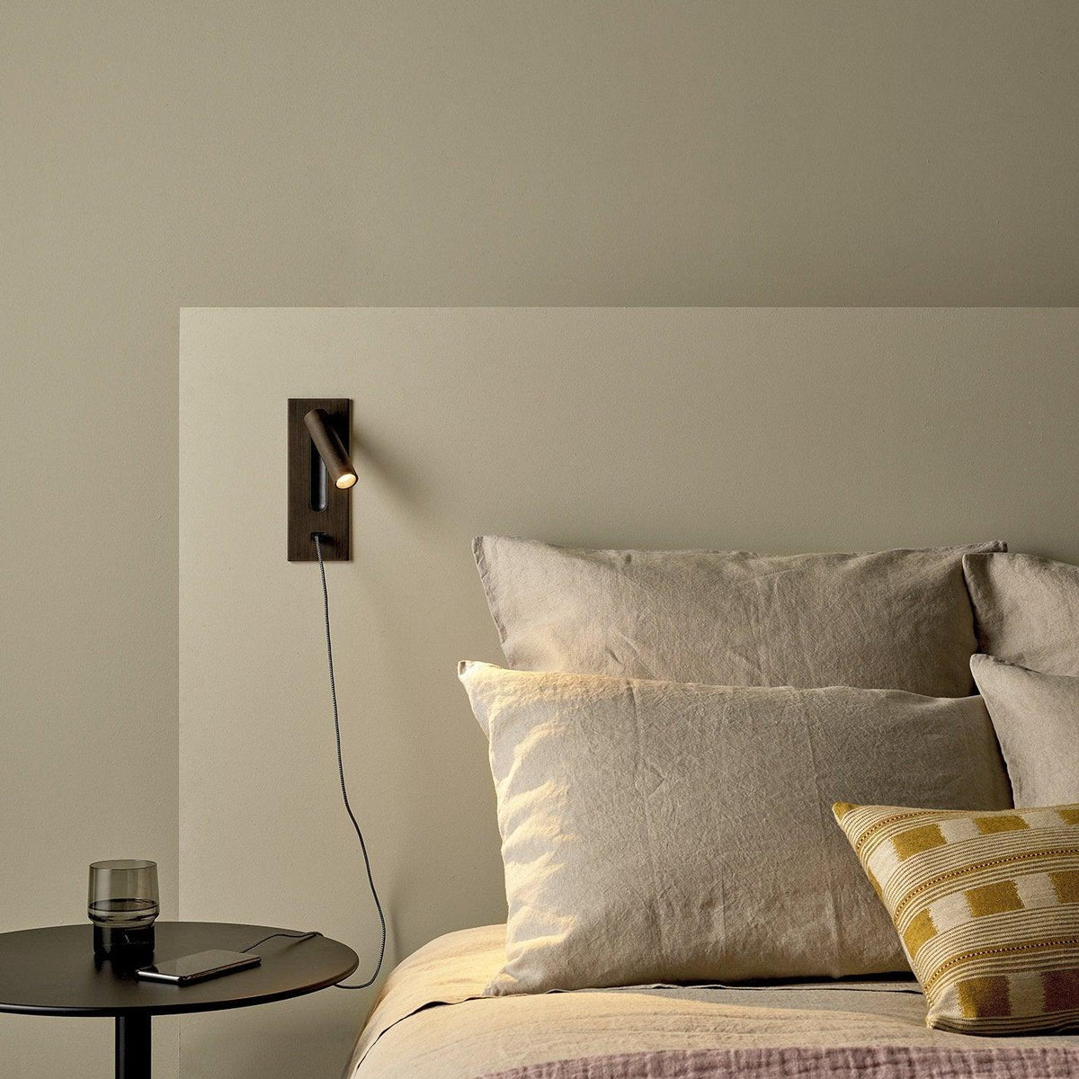 Industrielle Aluminium-Wandleuchte LED 3000K-6000K mit Schalter, minimalistische Design-Wandbeleuchtung für Innenräume | Sansoti