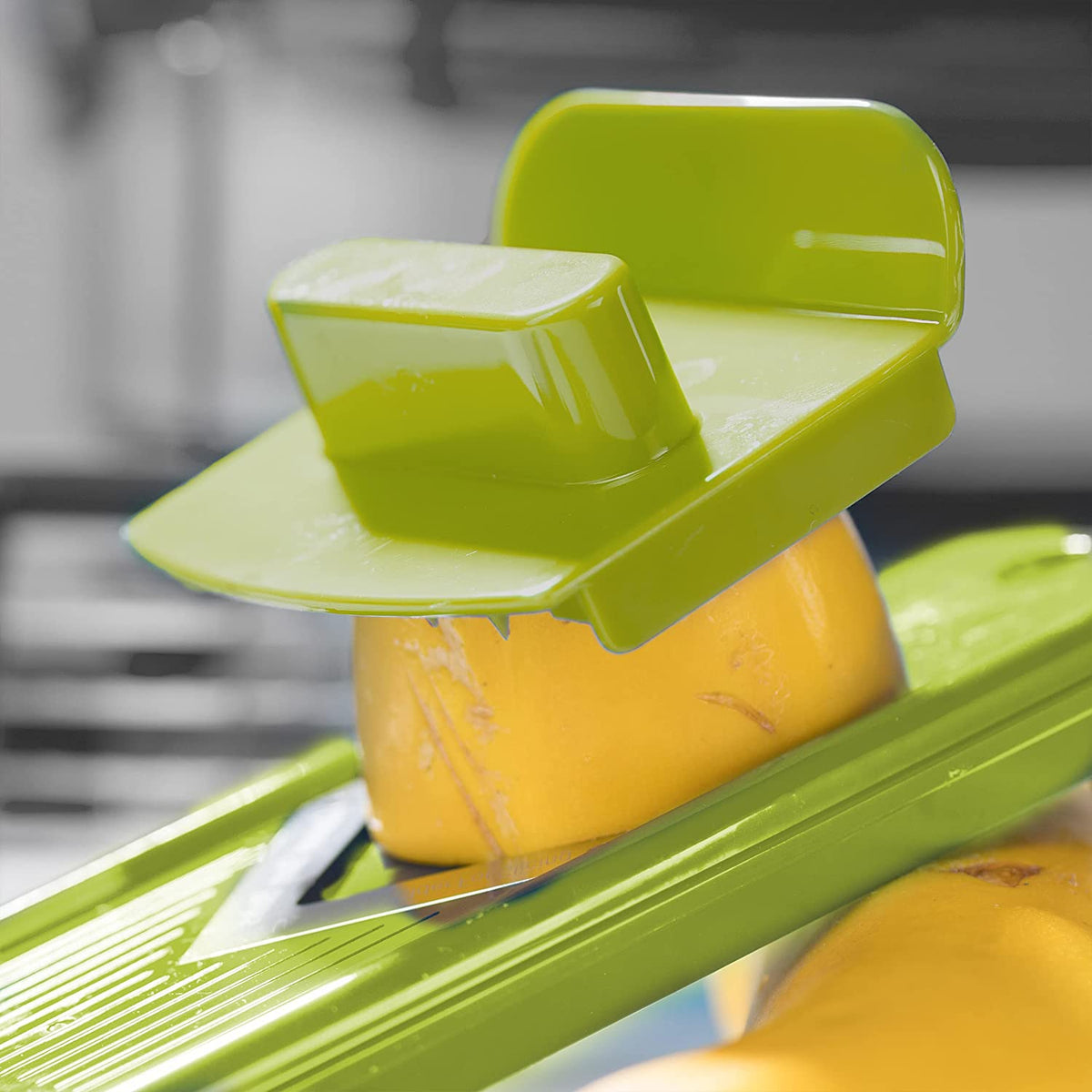 Gemüseschneider 12-in-1 Edelstahl Manuell Weiß Grün Multifunktionales Küchenutensil Julienne Würfelreibe Küche | Sansoti