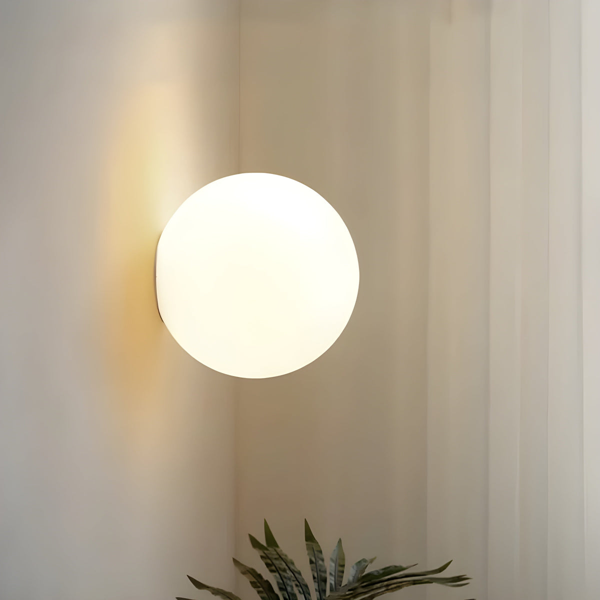 Wandverlichting Ronde Bol Matglas G9 Fitting Modern Scandinavisch Design voor Gang Slaapkamer Woonkamer | Sansoti