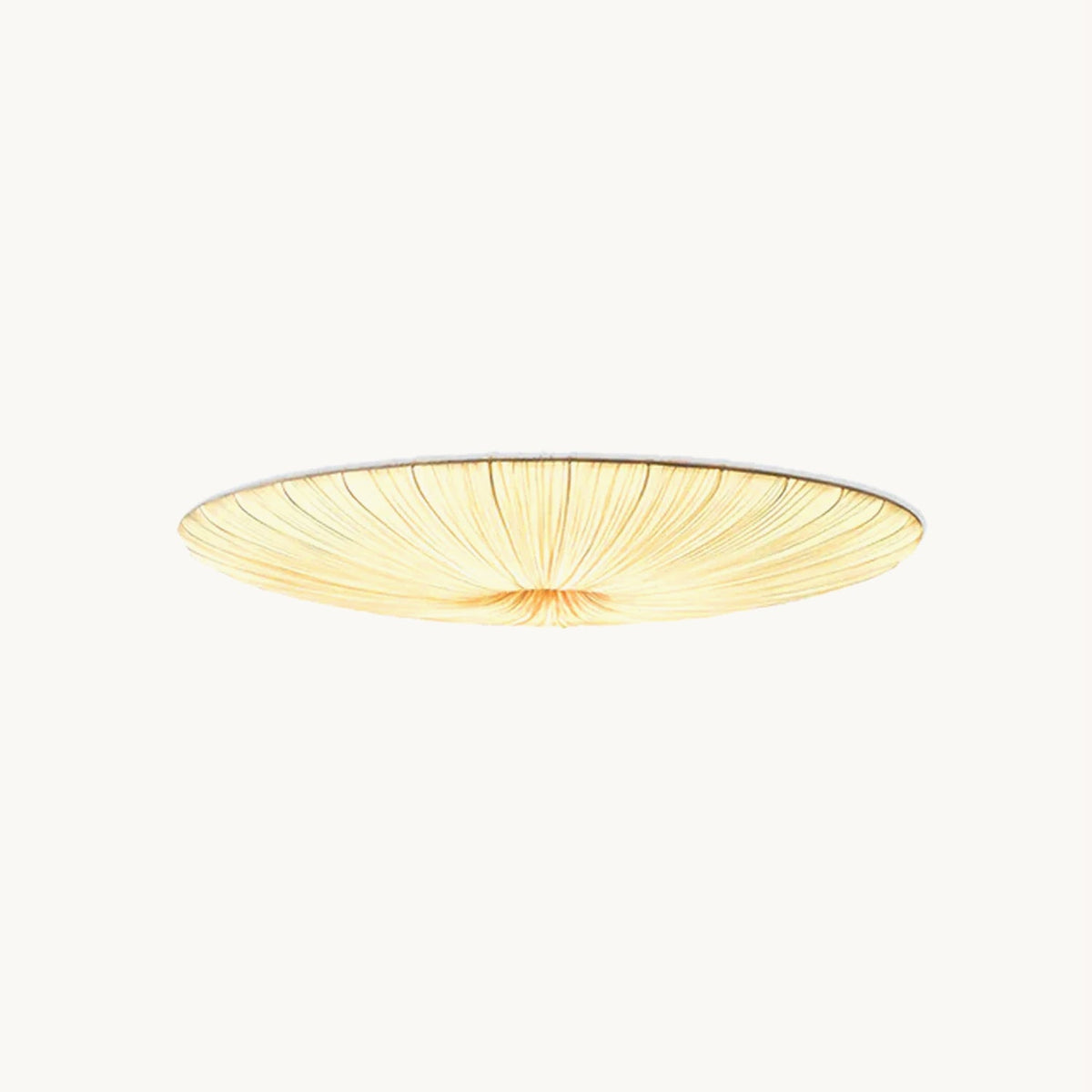 Quasten-Deckenlampe mit Fransen-Detail, beiger Stoff, Eisen, warmes diffuses Licht, moderne Deckenleuchte für Esszimmer, Schlafzimmer, Eingangsbereich | Sansoti