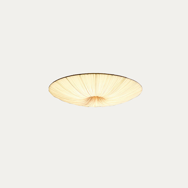 Quasten-Deckenlampe mit Fransen-Detail, beiger Stoff, Eisen, warmes diffuses Licht, moderne Deckenleuchte für Esszimmer, Schlafzimmer, Eingangsbereich | Sansoti