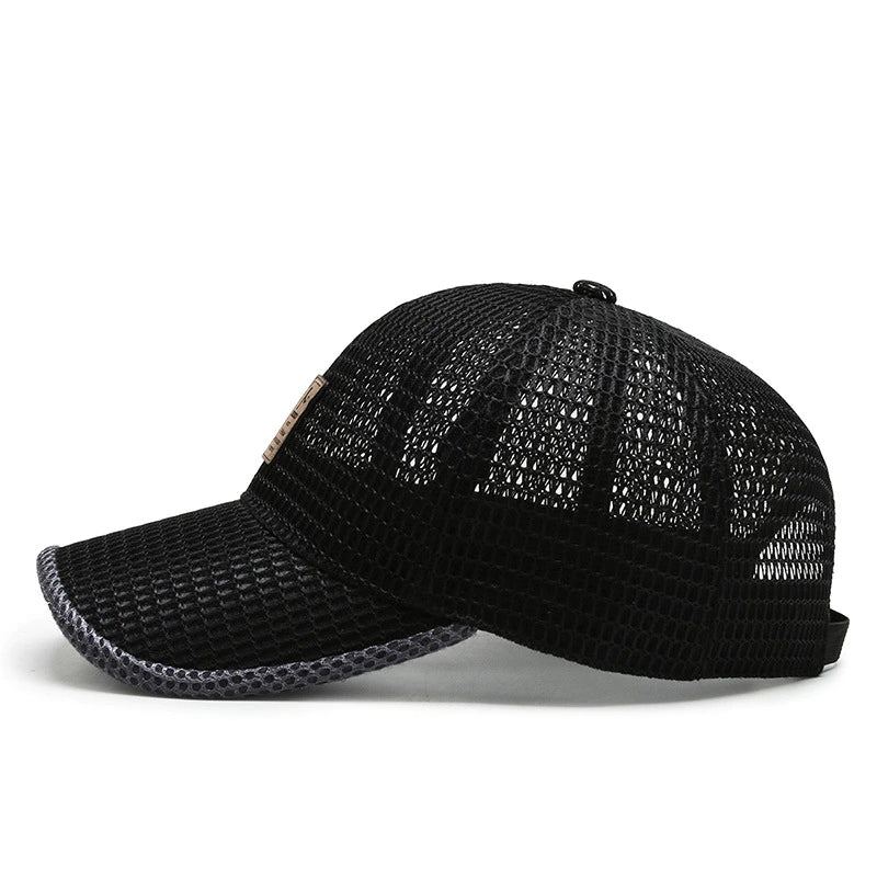 Airy Summer Cap Mesh Adjustable Snapback Sports Cap with Breathable Mesh | Sansoti