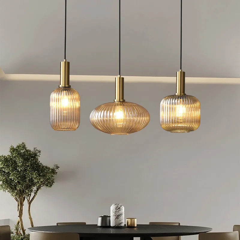 Hanglamp Gekleurd Glas Retro Nordisch E27 Wit Groen Roze Ø13 Ø30 Eetkamer | Sansoti