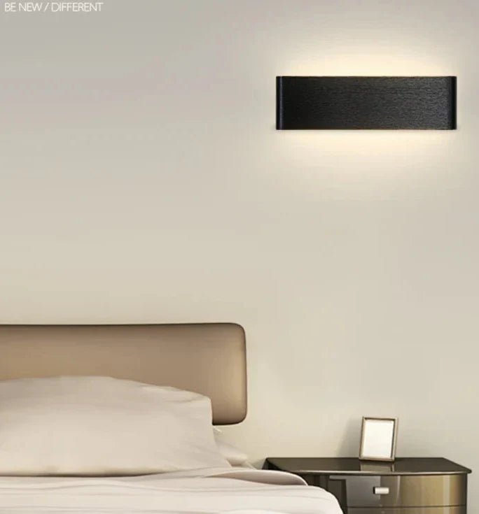 Ultra-thin Design Wall Lamp APHRODITE — Modern Aluminum LED Wall Lighting with Acrylic Shade | Sansoti