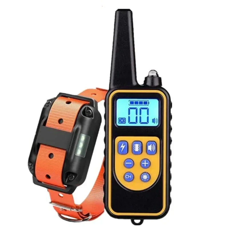 Dog Training Remote Control Collar with Vibration and Sound 800m Range Rechargeable Waterproof | Sansoti