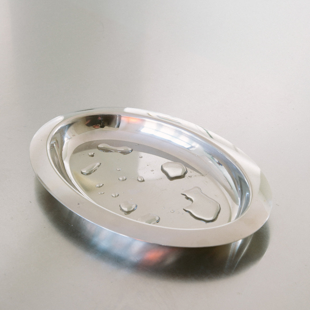 Servierschale Oval Edelstahl Poliert Silber Tablett Tisch Abendessen Luxus | Sansoti
