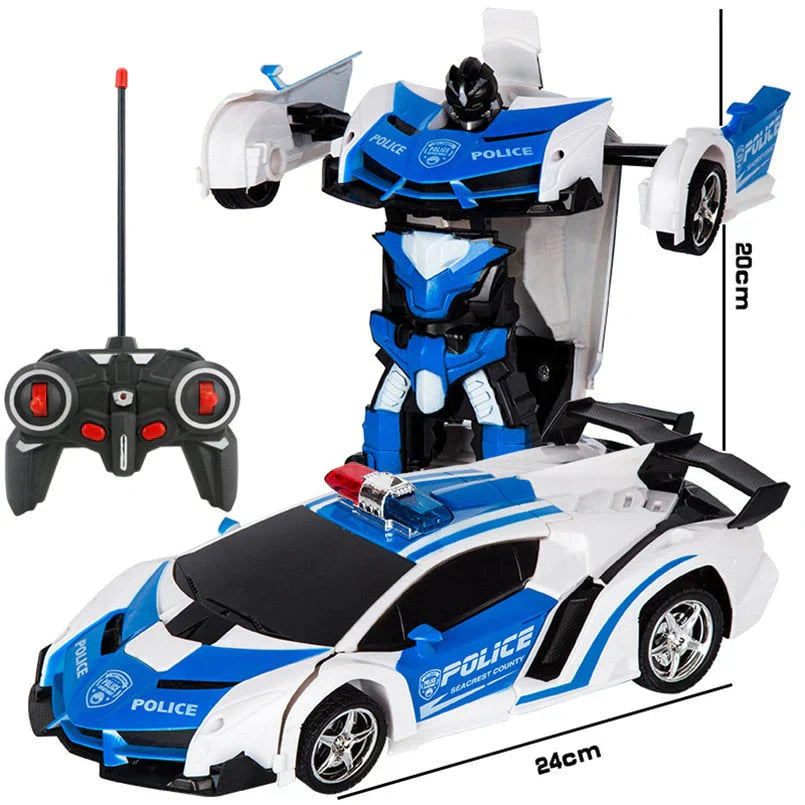 Voiture RC transformable – Jouet voiture et robot en un avec télécommande | Sansoti