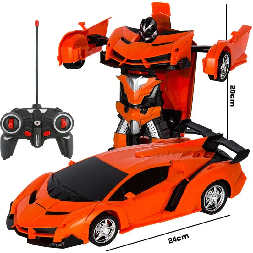 Voiture RC transformable – Jouet voiture et robot en un avec télécommande | Sansoti