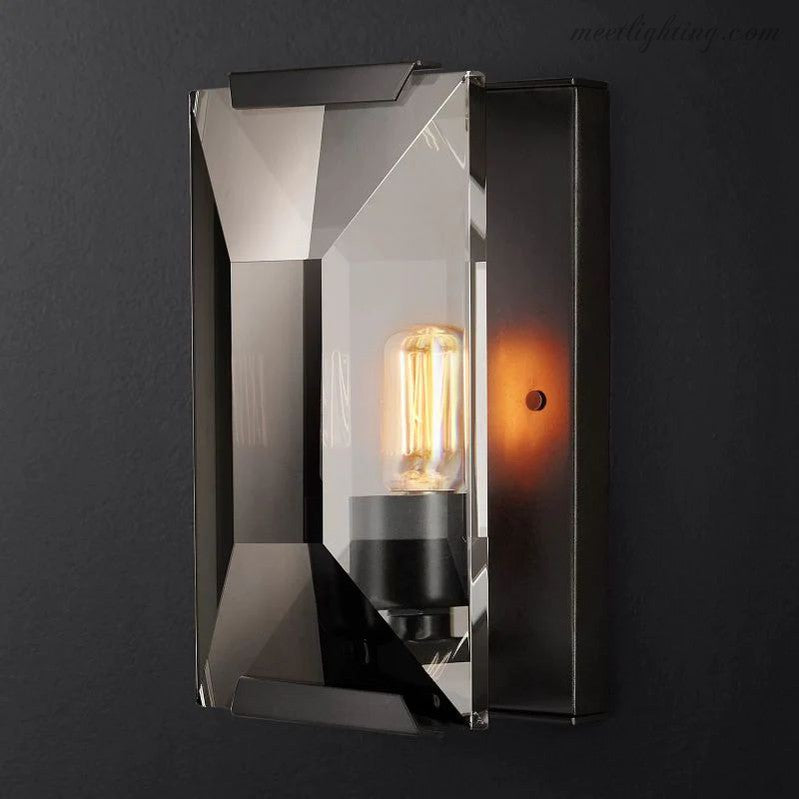 Kristallen Wandlamp met Facetglas voor Woonkamer Slaapkamer Gang Elegante Sfeervolle Verlichtingsoplossing | Sansoti