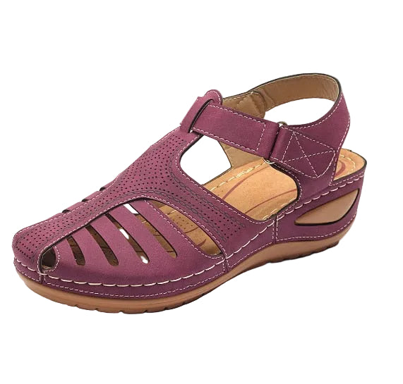 Leather Orthopedic Sandals with Adjustable Toe Protection for Optimal Foot Support and Improved Posture | Sansoti