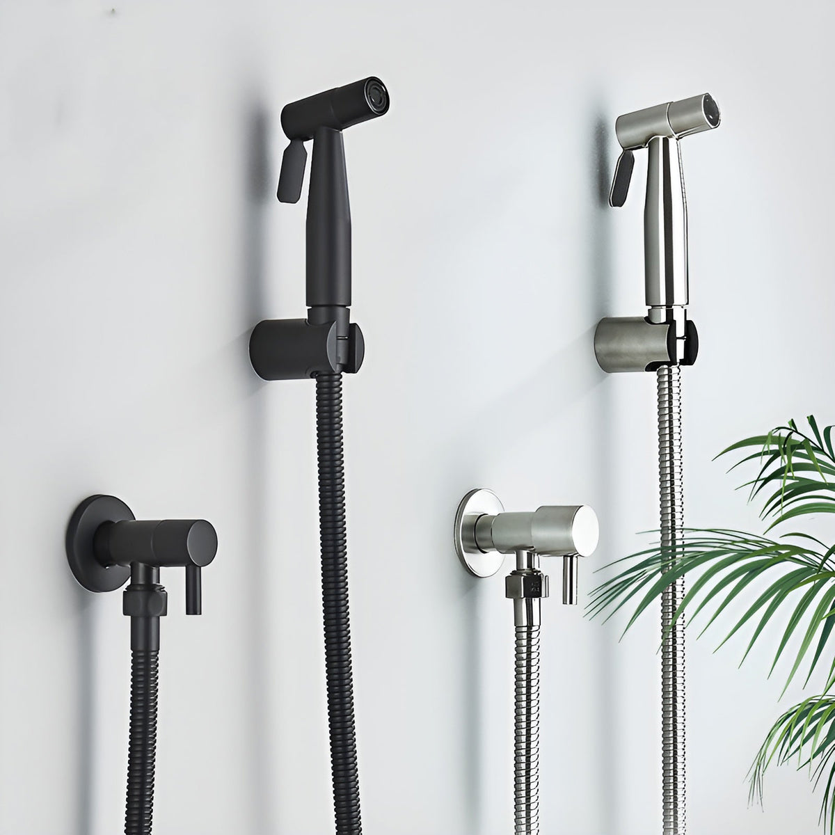 Stainless Steel Bidet Spray Head with Wall Holder Hygienic Toilet Sprayer Durable for Bathroom and Toilet | Sansoti