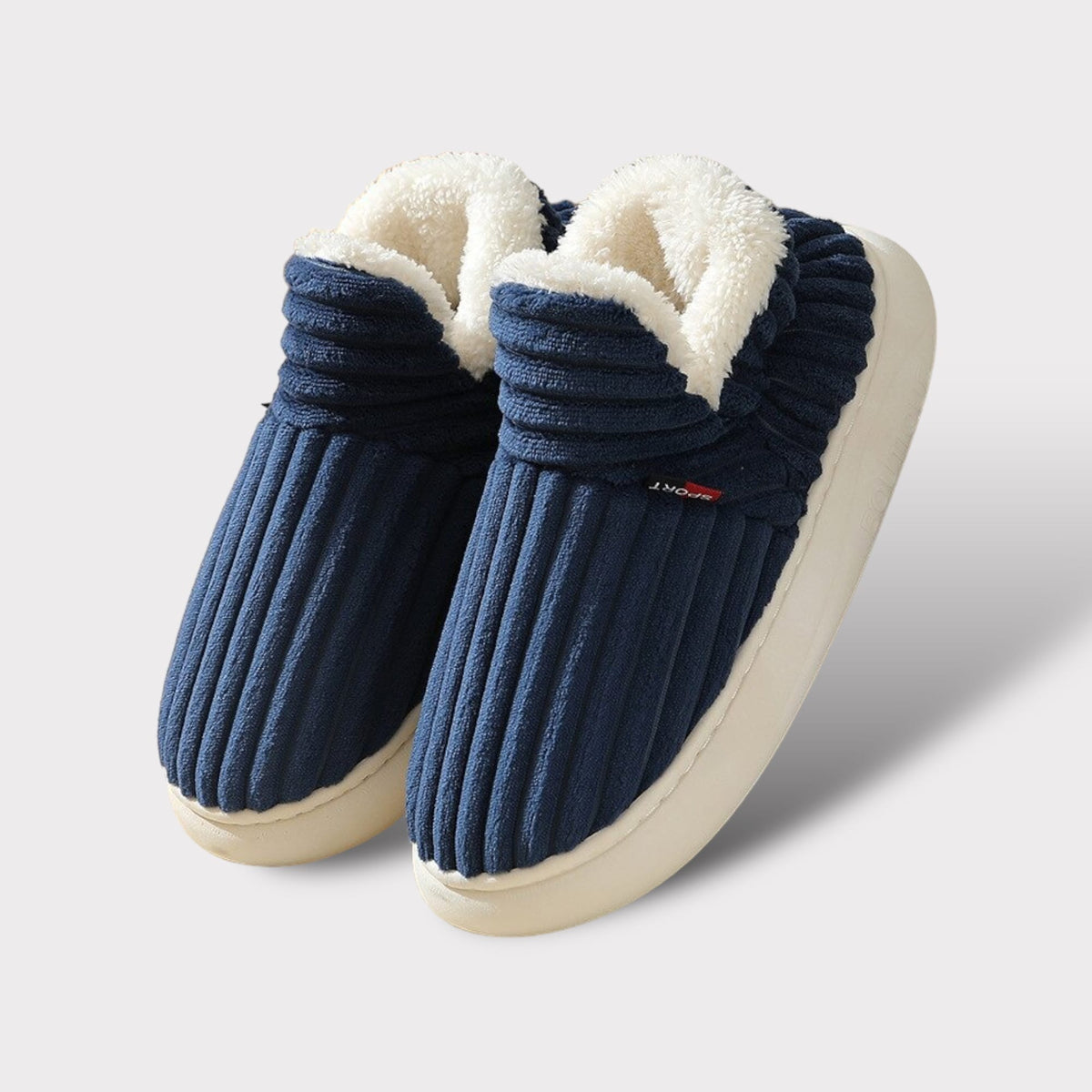 Unisex Cotton Slippers – Warm House Slippers with Non-Slip Sole for Women and Men Comfortable Indoor Footwear | Sansoti