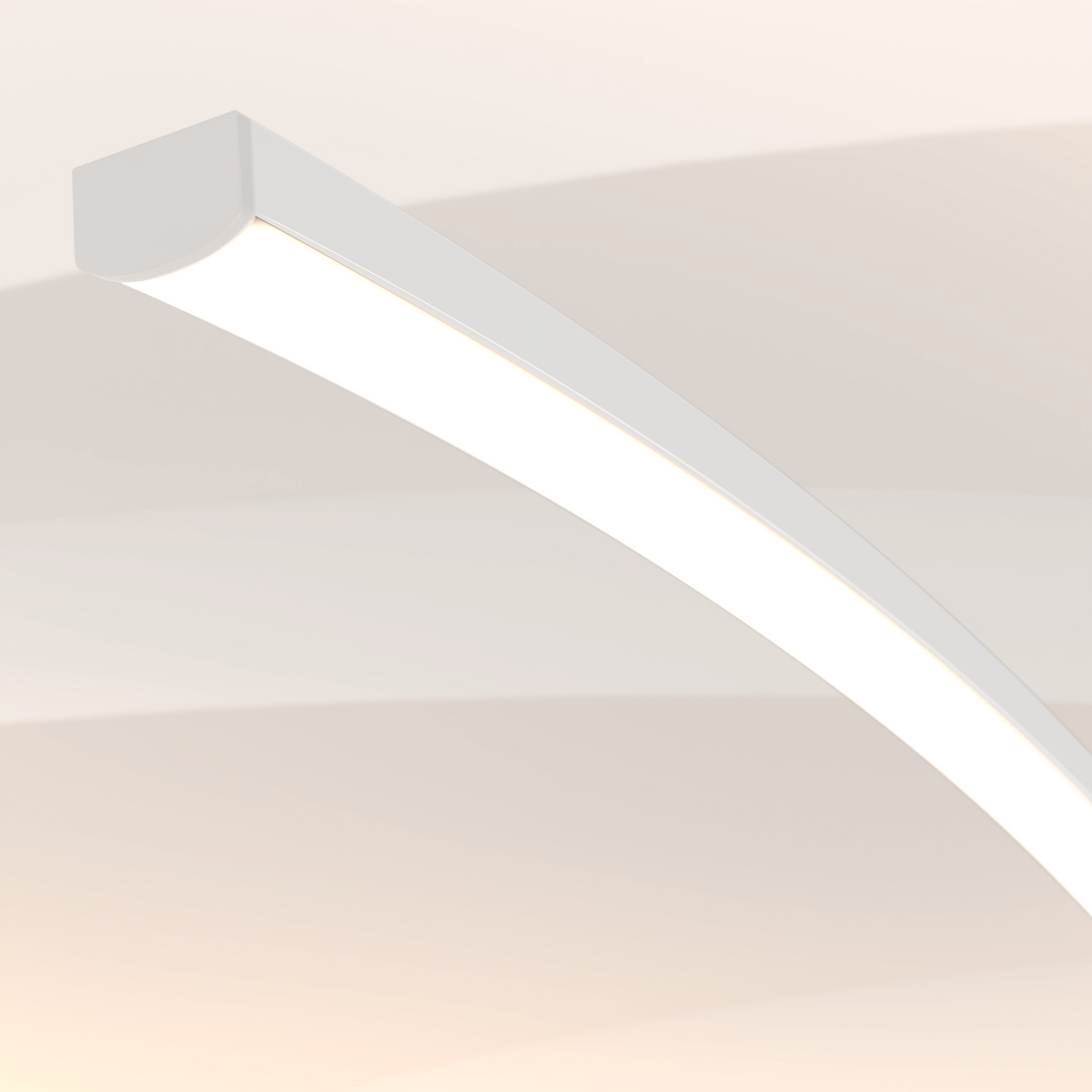 LED-Bogen-Stehlampe Schwarz Weiß, dimmbar, 170 cm, modernes Design | Sansoti