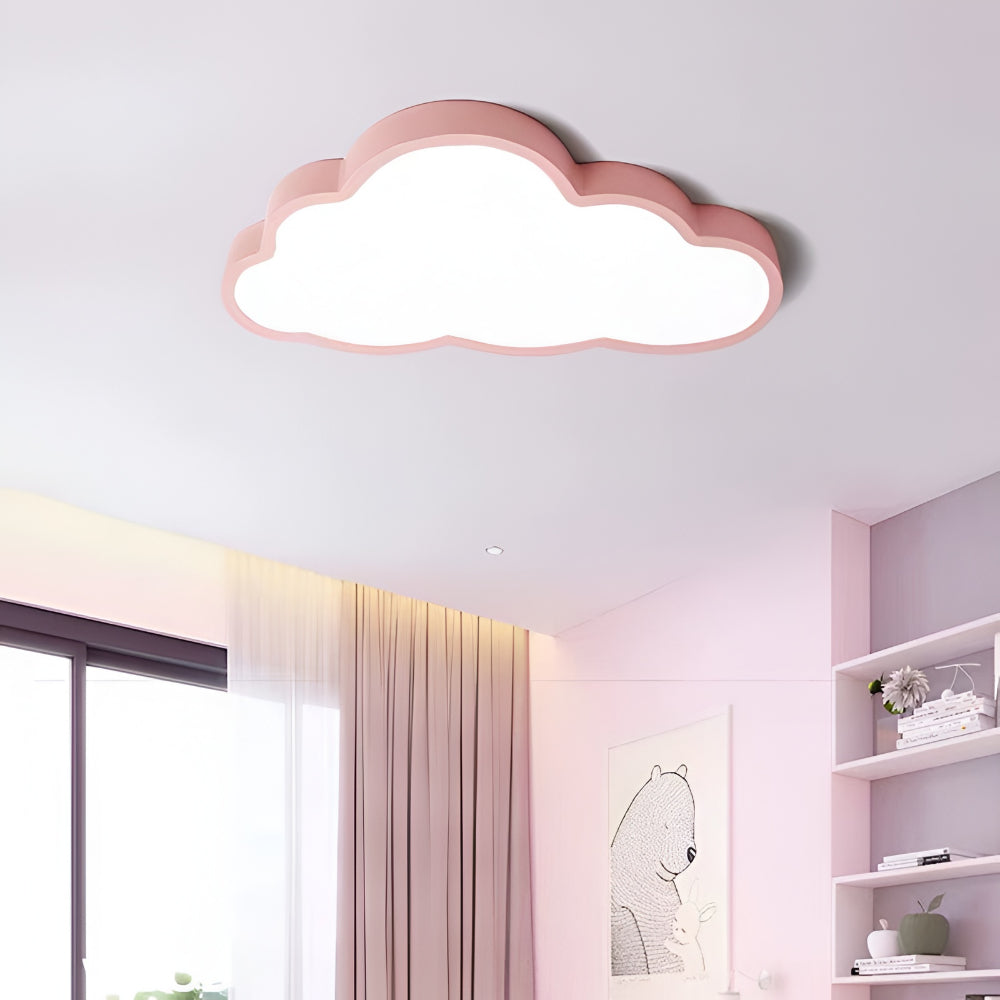 LED Cloud Ceiling Light 40cm Nursery Warm White Light Playful Cloud Design Bedroom Baby Room Decorative | Sansoti