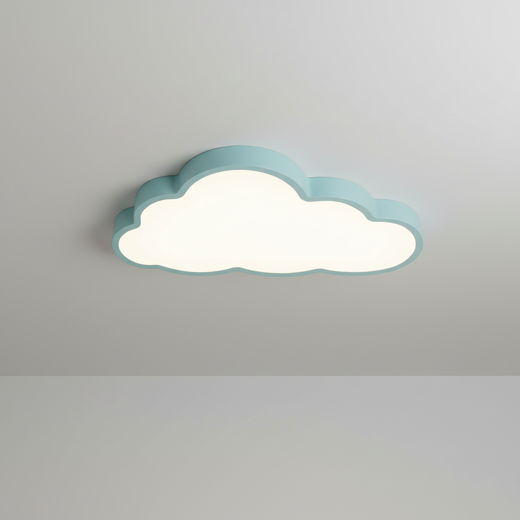 Deckenlampe Wolke Kinderzimmer LED 3000K Acryl 40cm Warmweiß Babyzimmer Deckenleuchte Wolkenform Stimmungslicht Kinderlampe | Sansoti