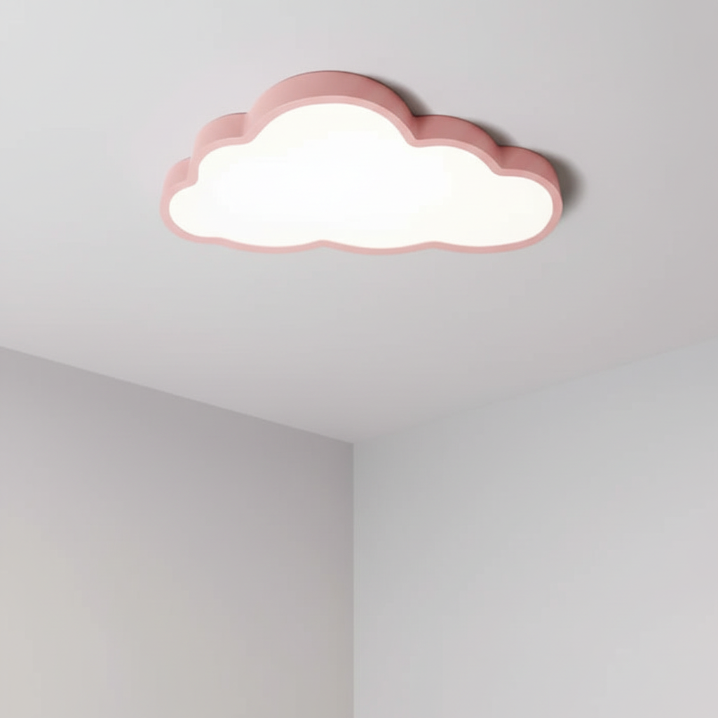 Deckenlampe Wolke Kinderzimmer LED 3000K Acryl 40cm Warmweiß Babyzimmer Deckenleuchte Wolkenform Stimmungslicht Kinderlampe | Sansoti