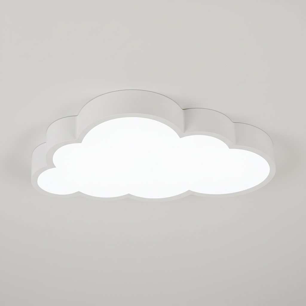 Deckenlampe Wolke Kinderzimmer LED 3000K Acryl 40cm Warmweiß Babyzimmer Deckenleuchte Wolkenform Stimmungslicht Kinderlampe | Sansoti