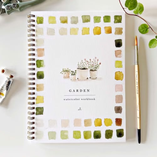 Aquarel Schilderboek met Sjablonen en Verfset voor Beginners Volwassenen Kinderen Creatieve Hobby Teken | Sansoti
