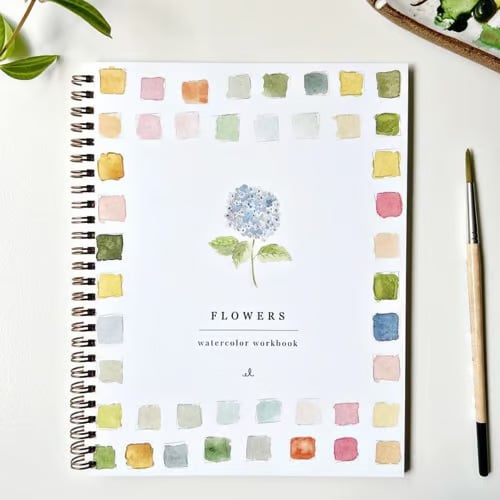 Aquarel Schilderboek met Sjablonen en Verfset voor Beginners Volwassenen Kinderen Creatieve Hobby Teken | Sansoti
