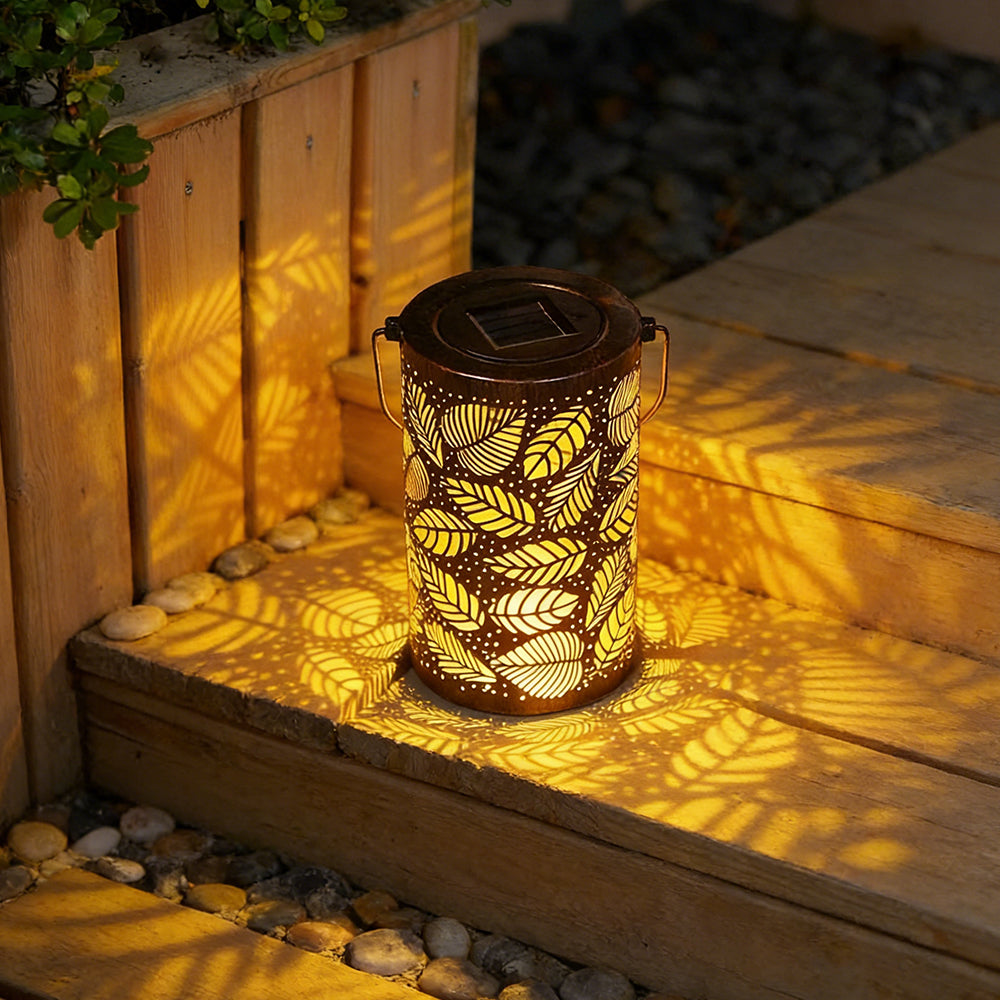 Solar Lantern Tree Pattern IP55 Waterproof Garden Hanging Standing Villa LED | Sansoti