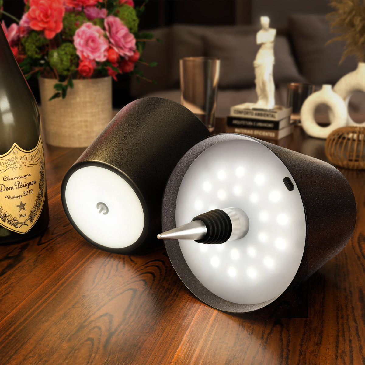 Bottle Lighting Rechargeable LED Lamp for Bottles – Dimmable Night Light with USB | Sansoti
