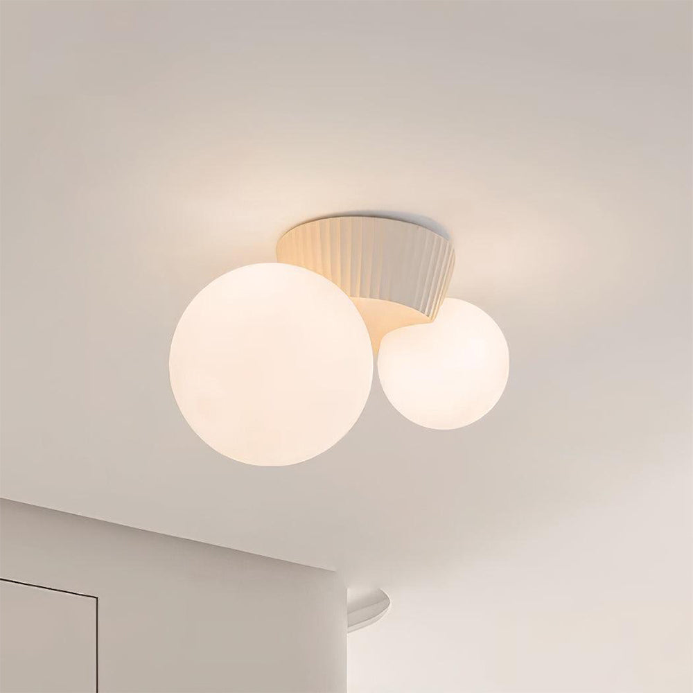 Modern Ceiling Lamp with Double Globes – Stylish Scandinavian Wall Lighting for Living Room and Bedroom | Sansoti
