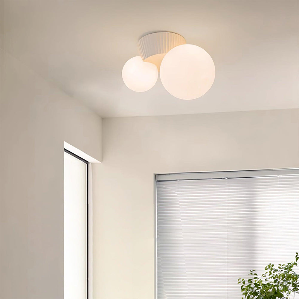Modern Ceiling Lamp with Double Globes – Stylish Scandinavian Wall Lighting for Living Room and Bedroom | Sansoti