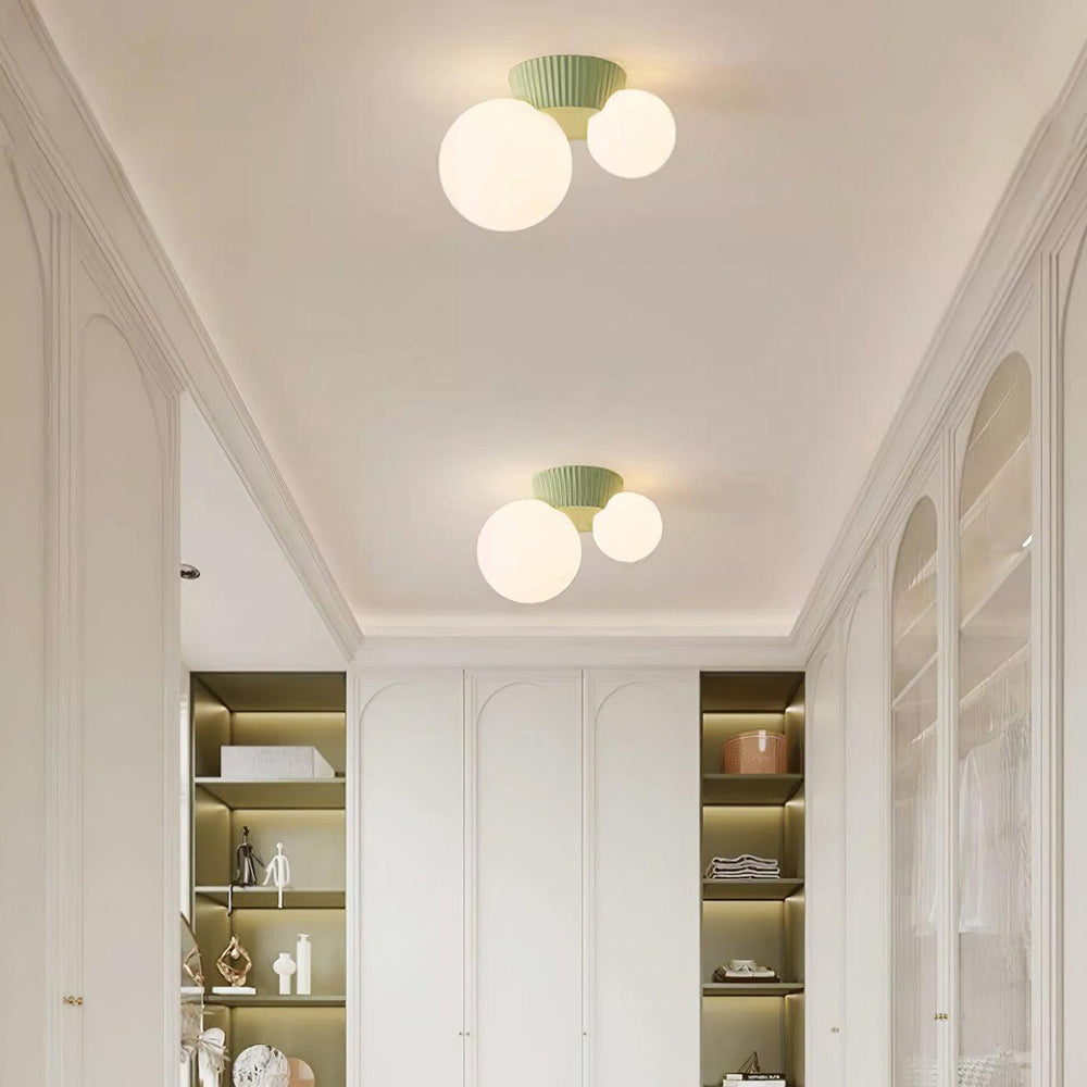 Modern Ceiling Lamp with Double Globes – Stylish Scandinavian Wall Lighting for Living Room and Bedroom | Sansoti