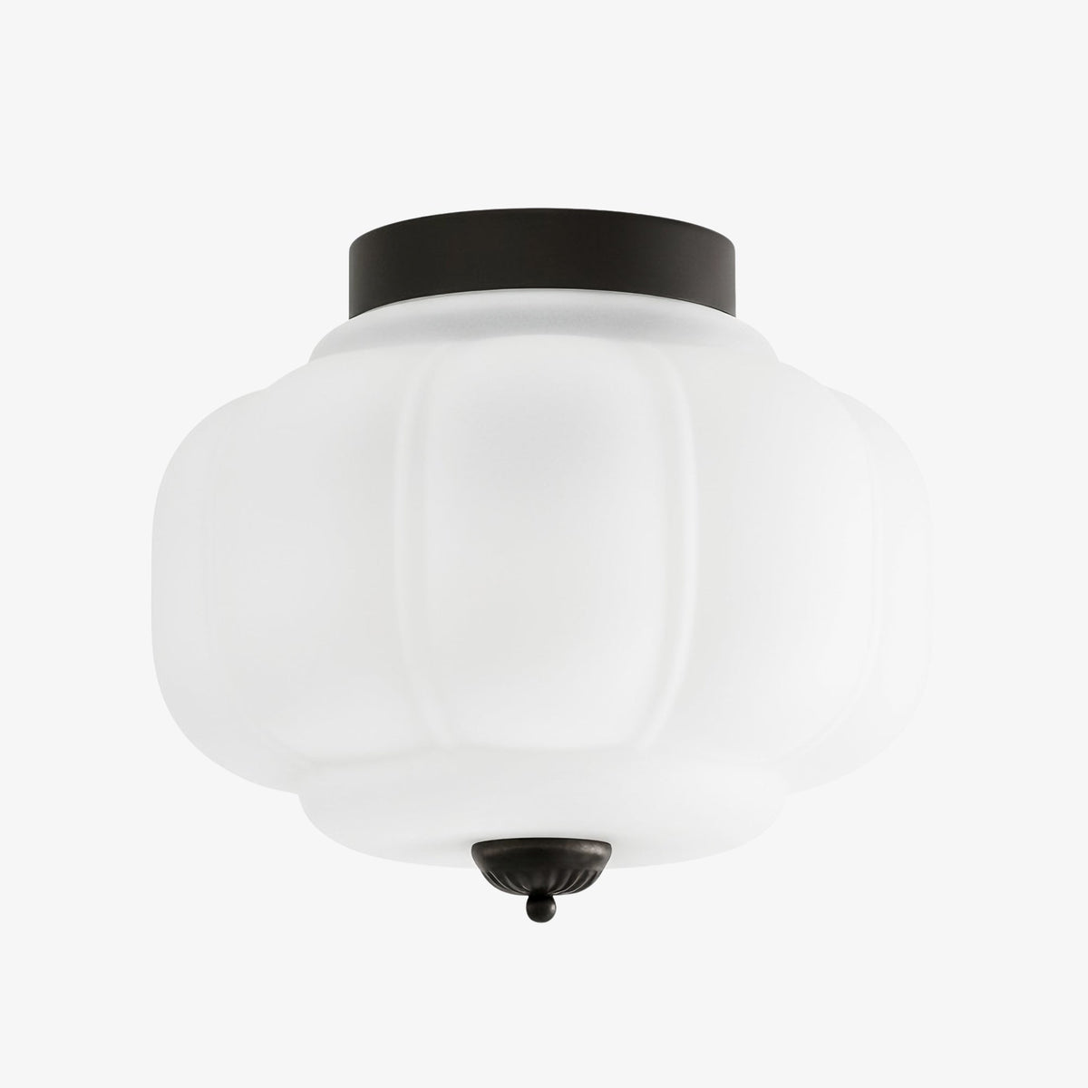 Retro Deckenlampe mit Milchglas-Schirm – Feine Semi-Flush-Mount-Beleuchtung für moderne Innenräume | Sansoti