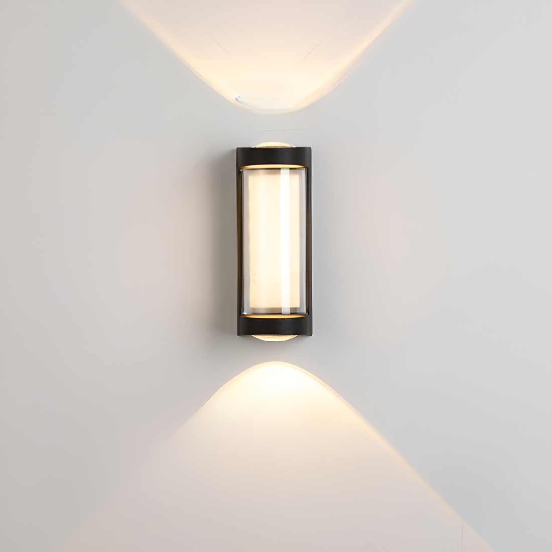 Lámpara exterior LED up down IP65 impermeable negra blanca para fachada 10W | Sansoti