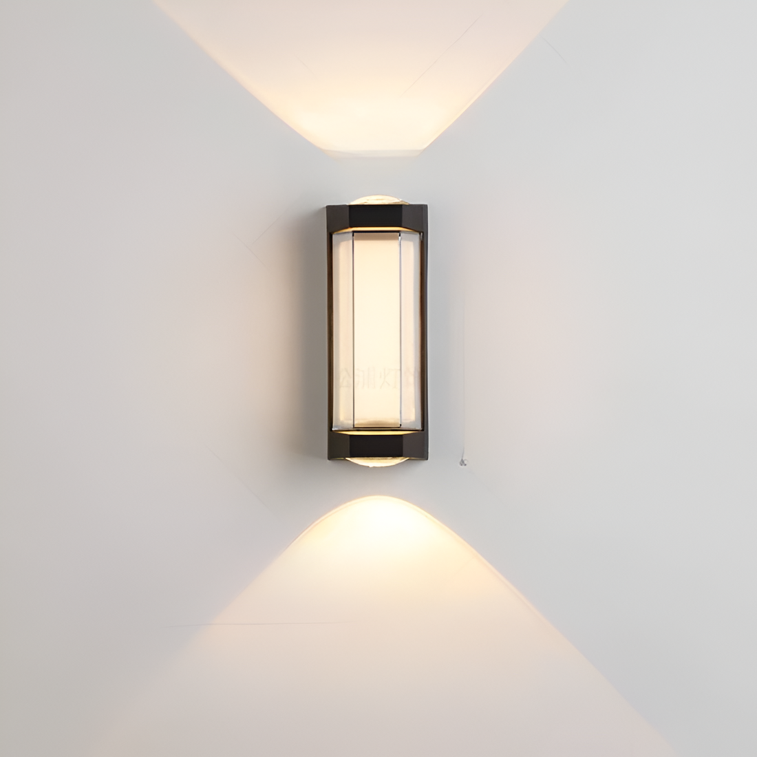 Lámpara exterior LED up down IP65 impermeable negra blanca para fachada 10W | Sansoti