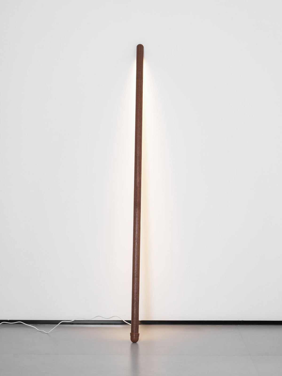 Scandinavische Vloerlamp Hout & Acryl met Geïntegreerde LED Staaflamp 135cm | Sansoti