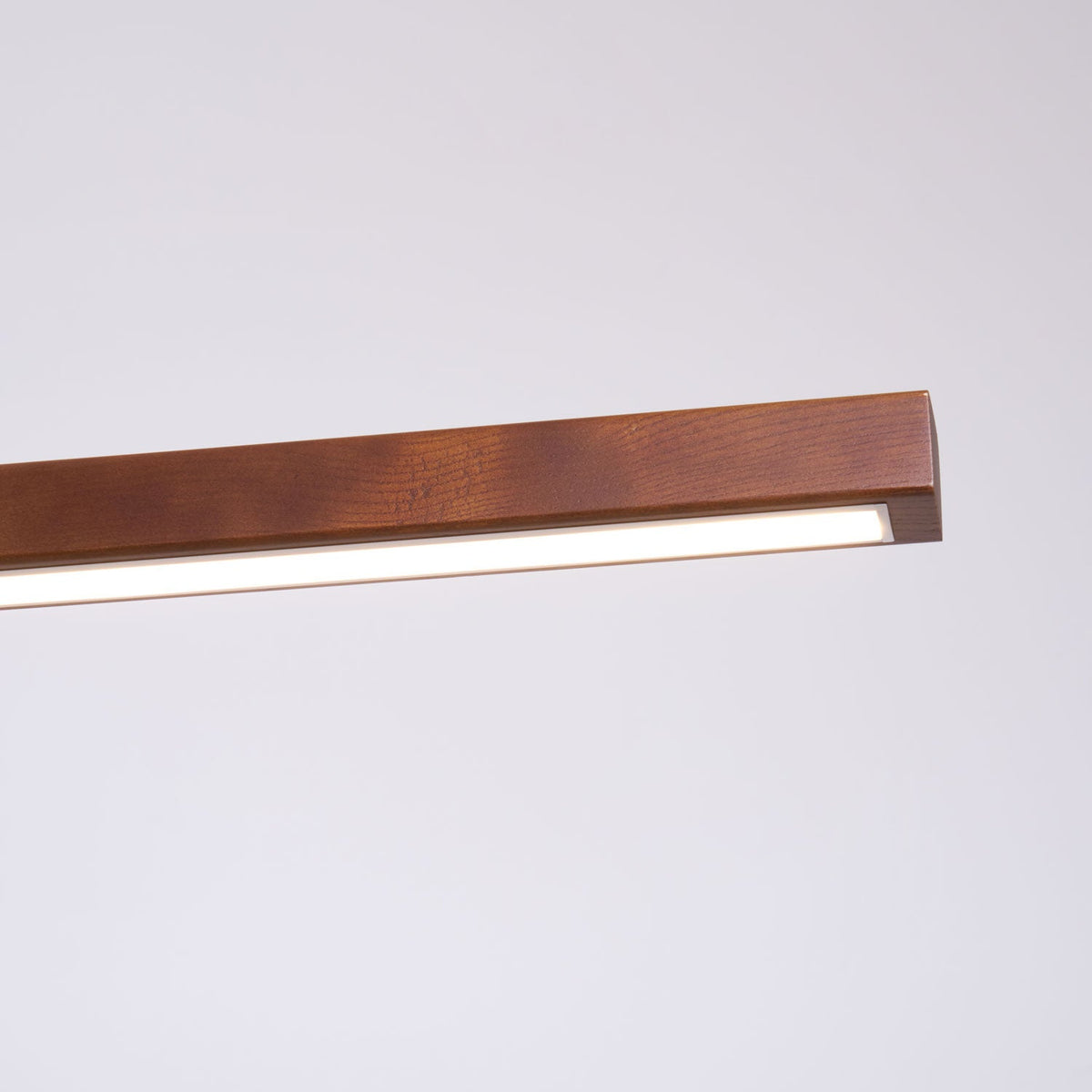 LED-Hängeleuchte Holz linear warmes Licht Esstisch Kochinsel minimalistisch Japandi Design verstellbares Kabel Balkenlampe | Sansoti