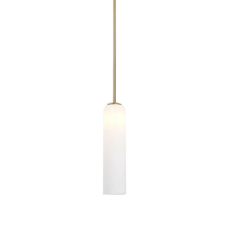 Suspension en verre avec tube long – verre soufflé bouche finition noire ou dorée diamètre 10 cm | Sansoti