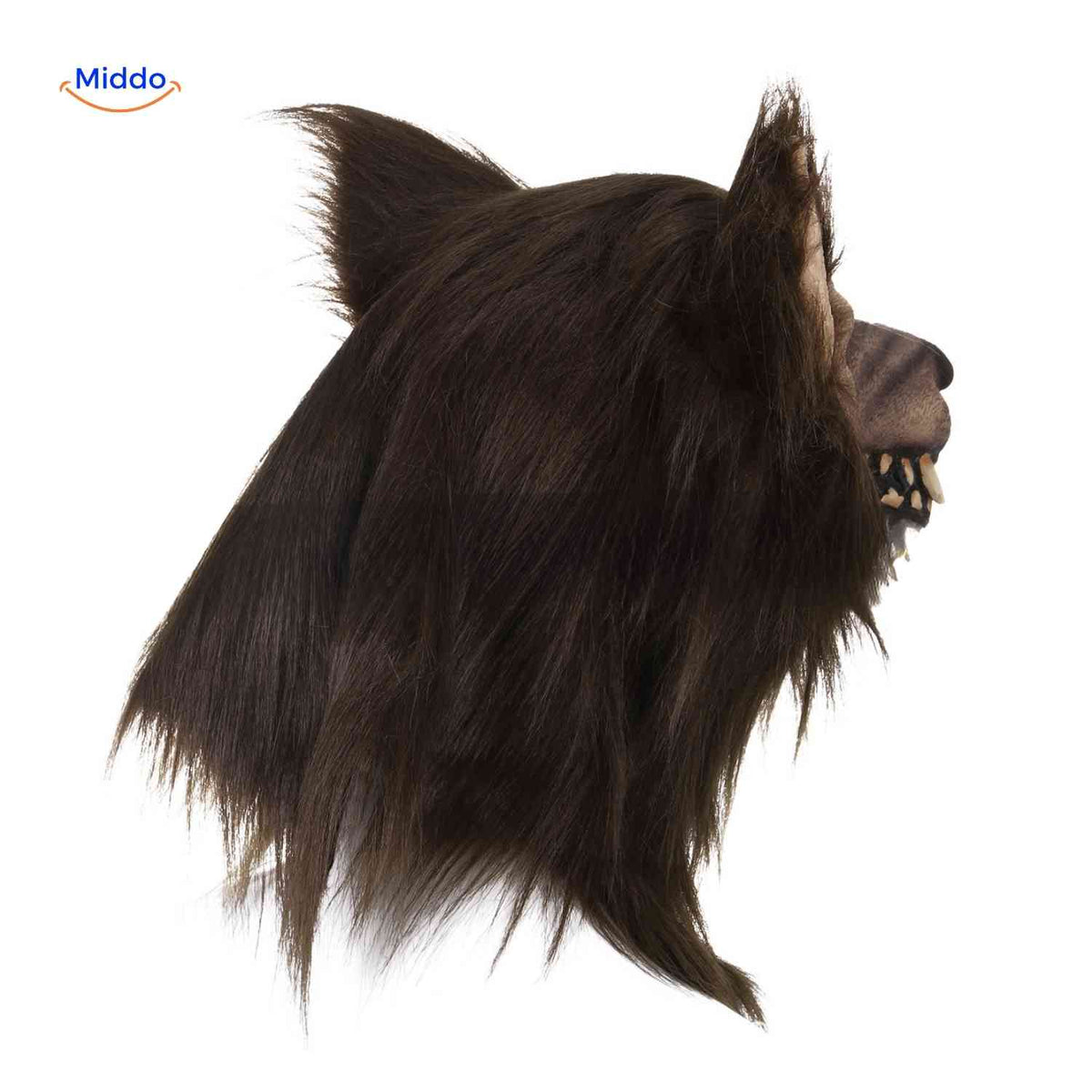 Glowing Wolf Mask 60cm Latex Brown Halloween Cosplay Theme Parties Costume Adults Teenagers | Sansoti