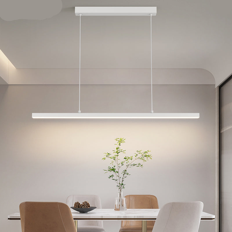 Scandibeam pendant lamp LED 3000K black dining table linear lighting modern minimalist | Sansoti