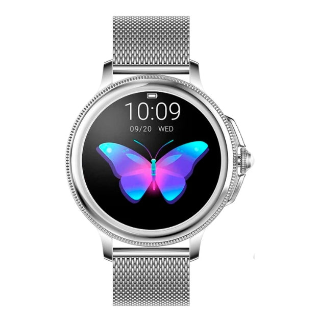 Women's Smartwatch with Heart Rate Monitor & Blood Pressure Monitoring – Stylish Watch with Interchangeable Straps | Sansoti