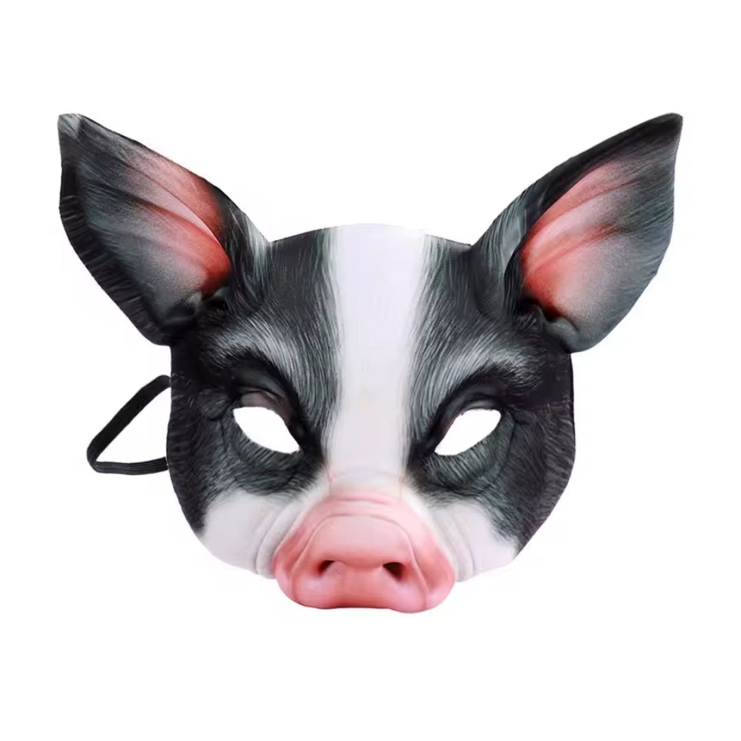3D Dierenmasker Halfgezicht Foam Realistisch Accessoire voor Halloween Carnaval Cosplay Themafeesten Kostuum | Sansoti